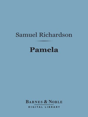 cover image of Pamela (Barnes & Noble Digital Library)